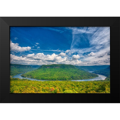 Scenic City 32 Black Modern Wood Framed Art Print by Lee, Rachel