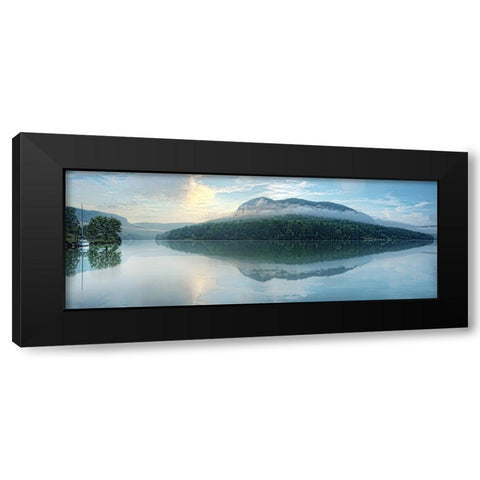 Scenic City 33 Black Modern Wood Framed Art Print by Lee, Rachel