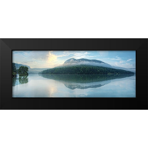 Scenic City 33 Black Modern Wood Framed Art Print by Lee, Rachel