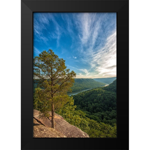 Scenic City 34 Black Modern Wood Framed Art Print by Lee, Rachel