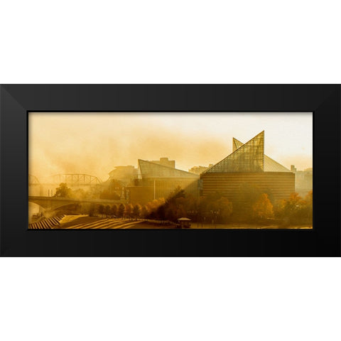 Scenic City 4 Black Modern Wood Framed Art Print by Lee, Rachel