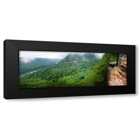 Scenic City 40 Black Modern Wood Framed Art Print by Lee, Rachel