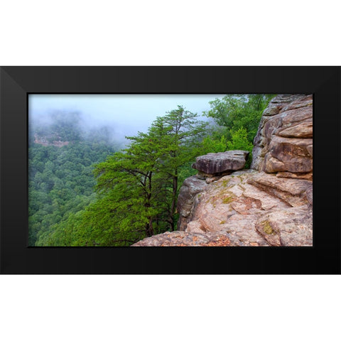 Scenic City 41 Black Modern Wood Framed Art Print by Lee, Rachel