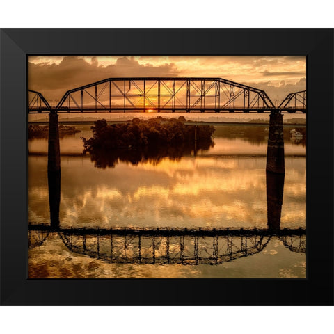 Scenic City 43 Black Modern Wood Framed Art Print by Lee, Rachel
