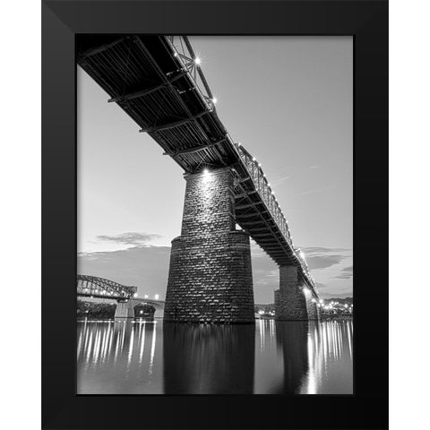 Scenic City 47 Black Modern Wood Framed Art Print by Lee, Rachel