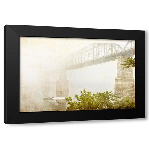 Scenic City 50 Black Modern Wood Framed Art Print by Lee, Rachel