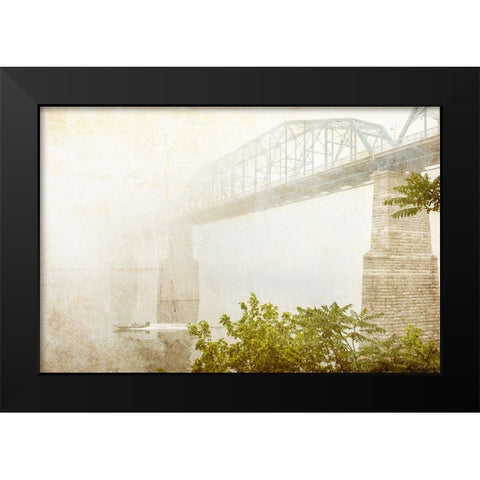 Scenic City 50 Black Modern Wood Framed Art Print by Lee, Rachel
