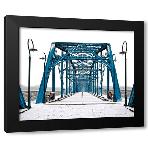 Scenic City 51 Black Modern Wood Framed Art Print by Lee, Rachel