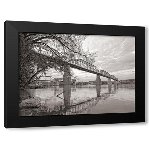 Scenic City 53 Black Modern Wood Framed Art Print by Lee, Rachel