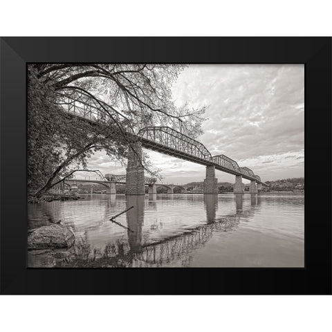 Scenic City 53 Black Modern Wood Framed Art Print by Lee, Rachel