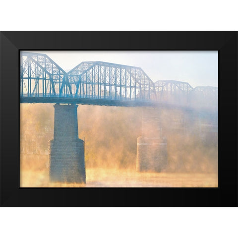 Scenic City 57 Black Modern Wood Framed Art Print by Lee, Rachel