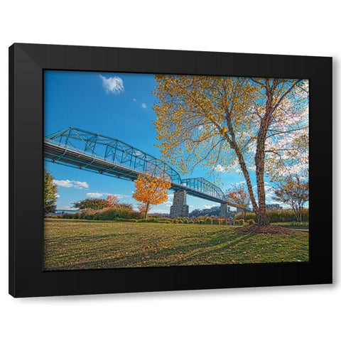Scenic City 59 Black Modern Wood Framed Art Print by Lee, Rachel