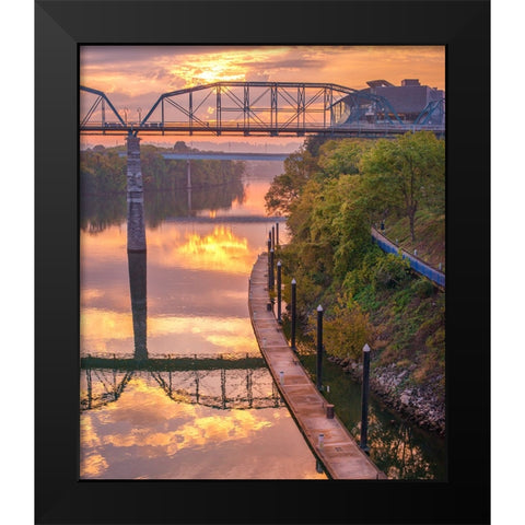 Scenic City 6 Black Modern Wood Framed Art Print by Lee, Rachel