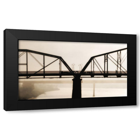 Scenic City 60 Black Modern Wood Framed Art Print by Lee, Rachel