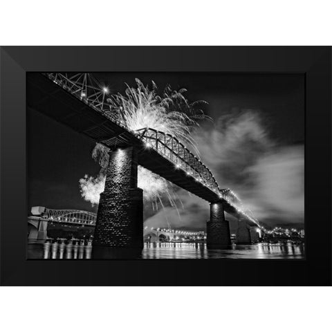 Scenic City 61 Black Modern Wood Framed Art Print by Lee, Rachel