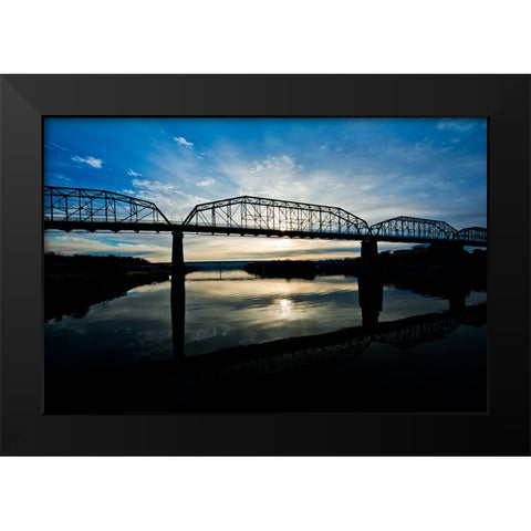 Scenic City 65 Black Modern Wood Framed Art Print by Lee, Rachel
