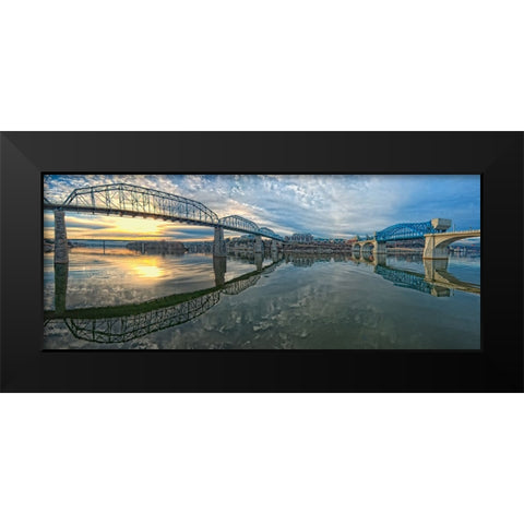 Scenic City 66 Black Modern Wood Framed Art Print by Lee, Rachel