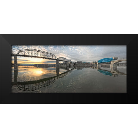 Scenic City 67 Black Modern Wood Framed Art Print by Lee, Rachel