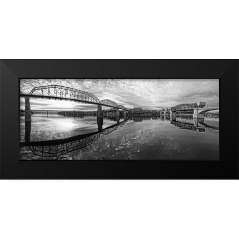 Scenic City 68 Black Modern Wood Framed Art Print by Lee, Rachel