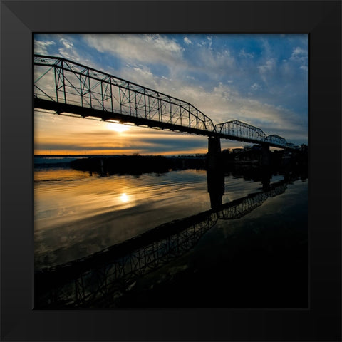 Scenic City 69 Black Modern Wood Framed Art Print by Lee, Rachel