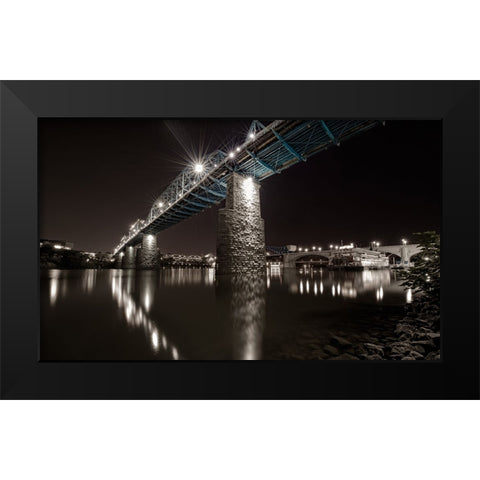 Scenic City 72 Black Modern Wood Framed Art Print by Lee, Rachel