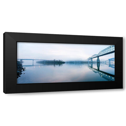 Scenic City 76 Black Modern Wood Framed Art Print by Lee, Rachel