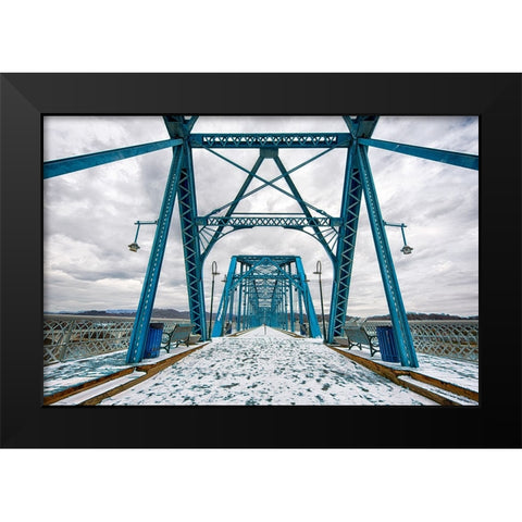 Scenic City 79 Black Modern Wood Framed Art Print by Lee, Rachel