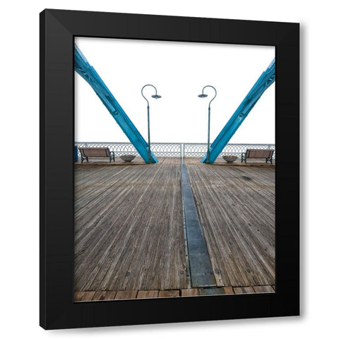 Scenic City 80 Black Modern Wood Framed Art Print by Lee, Rachel