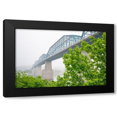 Scenic City 81 Black Modern Wood Framed Art Print by Lee, Rachel