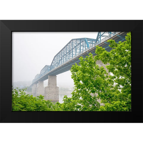 Scenic City 81 Black Modern Wood Framed Art Print by Lee, Rachel
