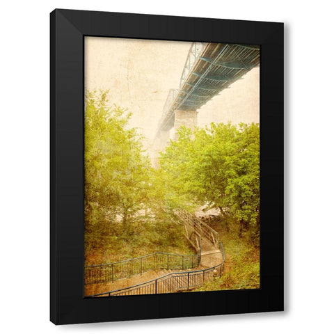 Scenic City 82 Black Modern Wood Framed Art Print by Lee, Rachel