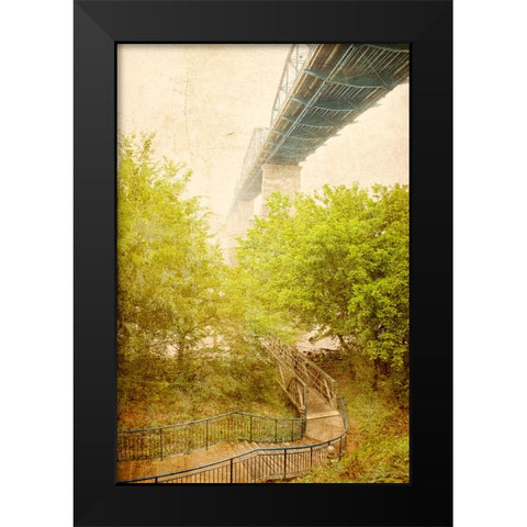 Scenic City 82 Black Modern Wood Framed Art Print by Lee, Rachel