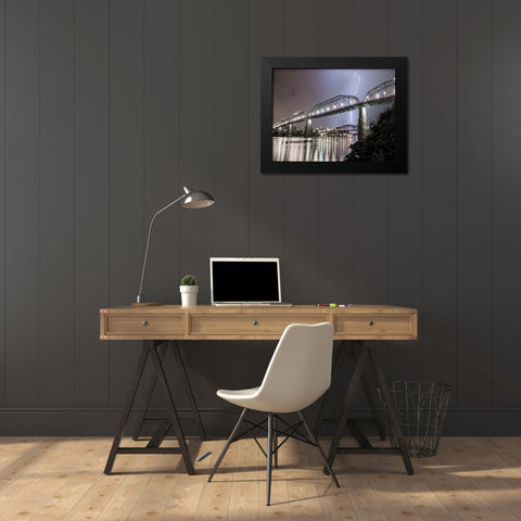 Scenic City 86 Black Modern Wood Framed Art Print by Lee, Rachel