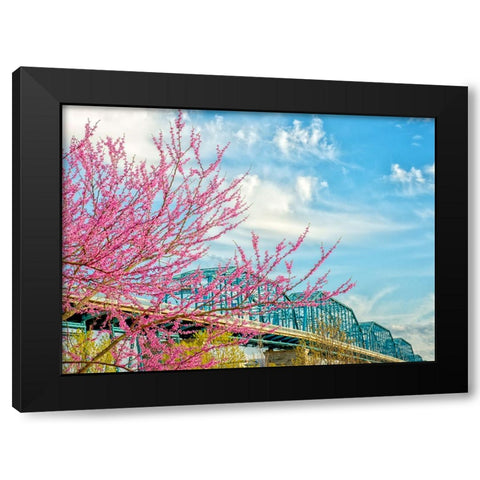 Scenic City 91 Black Modern Wood Framed Art Print by Lee, Rachel