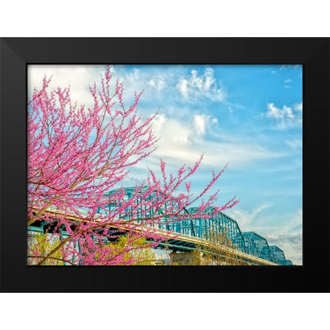 Scenic City 91 Black Modern Wood Framed Art Print by Lee, Rachel