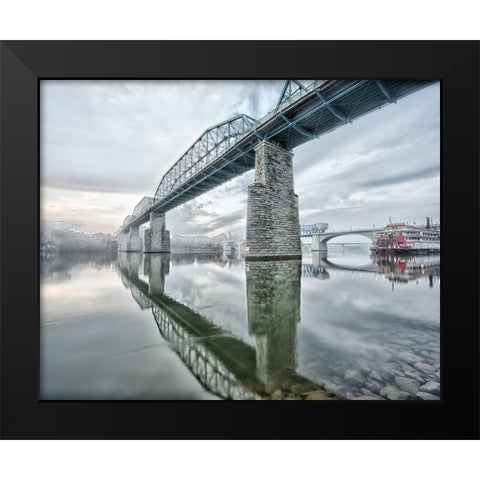 Scenic City 95 Black Modern Wood Framed Art Print by Lee, Rachel