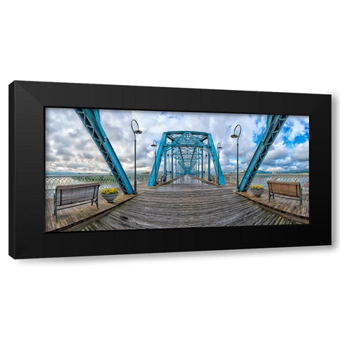 Scenic City 98 Black Modern Wood Framed Art Print by Lee, Rachel