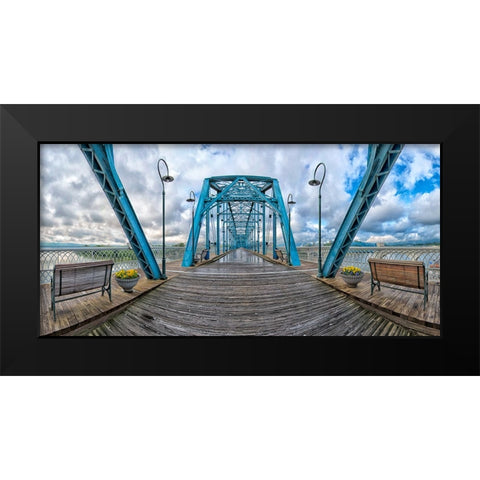 Scenic City 98 Black Modern Wood Framed Art Print by Lee, Rachel