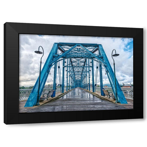 Scenic City 99 Black Modern Wood Framed Art Print by Lee, Rachel
