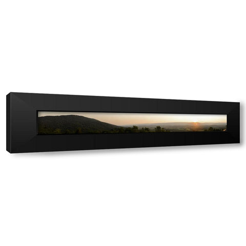 Sequatchie Valley Super Long Pano Black Modern Wood Framed Art Print with Double Matting by Lee, Rachel