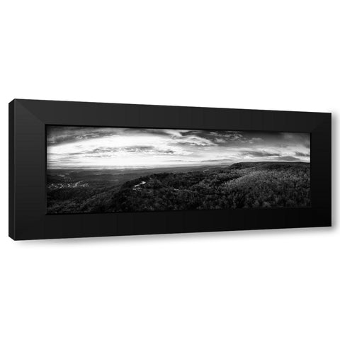 Signal Mountain Above Black Modern Wood Framed Art Print with Double Matting by Lee, Rachel