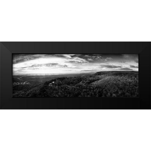 Signal Mountain Above Black Modern Wood Framed Art Print by Lee, Rachel