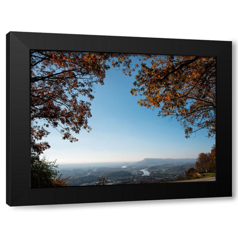 Signal View Fall Black Modern Wood Framed Art Print with Double Matting by Lee, Rachel