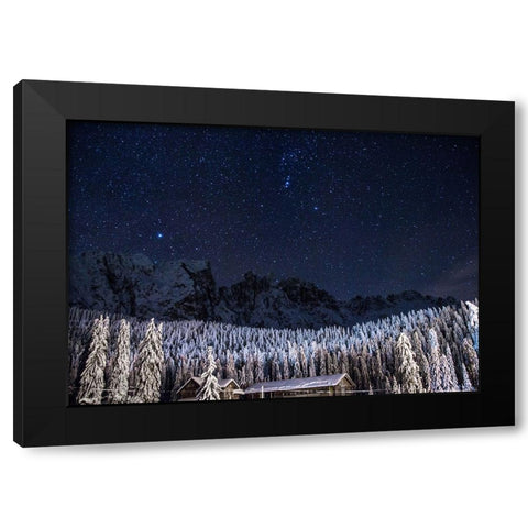 Sky 3 Black Modern Wood Framed Art Print with Double Matting by Lee, Rachel