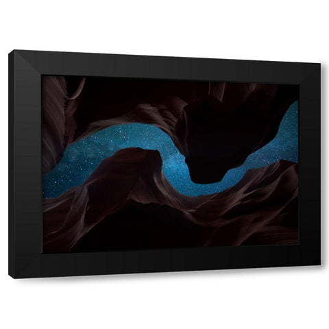 Sky 7 Black Modern Wood Framed Art Print with Double Matting by Lee, Rachel