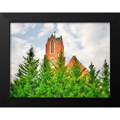 Sky is not the Limit Black Modern Wood Framed Art Print by Lee, Rachel