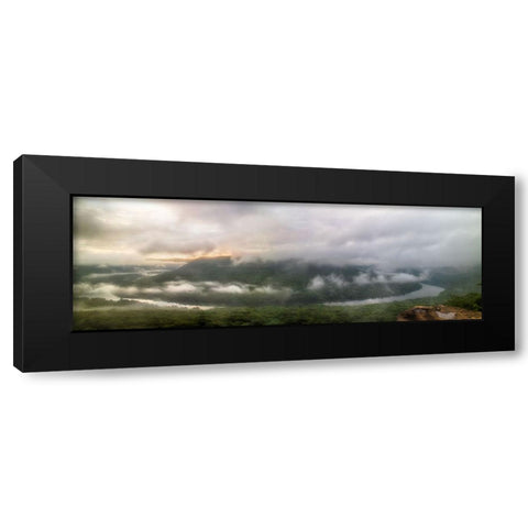 Snooper Fog Black Modern Wood Framed Art Print with Double Matting by Lee, Rachel