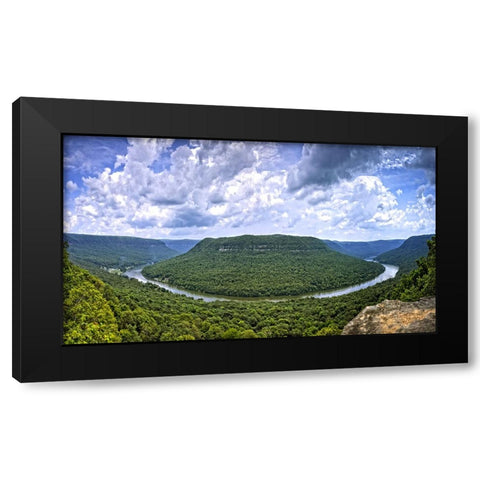 Snoopers Rock Summer Black Modern Wood Framed Art Print by Lee, Rachel