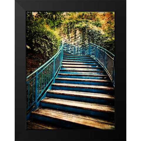 Step Up Saturation Vignette Black Modern Wood Framed Art Print by Lee, Rachel