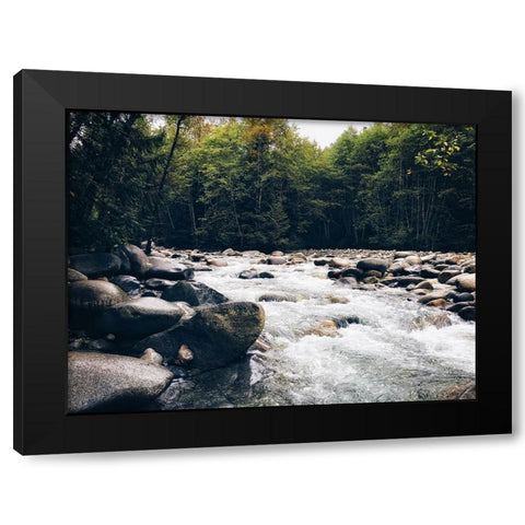Stream 16 Black Modern Wood Framed Art Print by Lee, Rachel